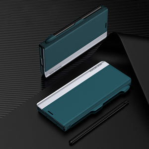 Applicable To For Samsung Z Fold3/Z Fold4 Flip Stand With pen slot Mobile Case