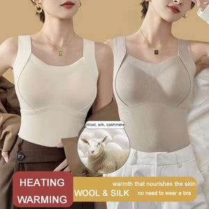 Thickened Warm Tank Top with Shelf Bra