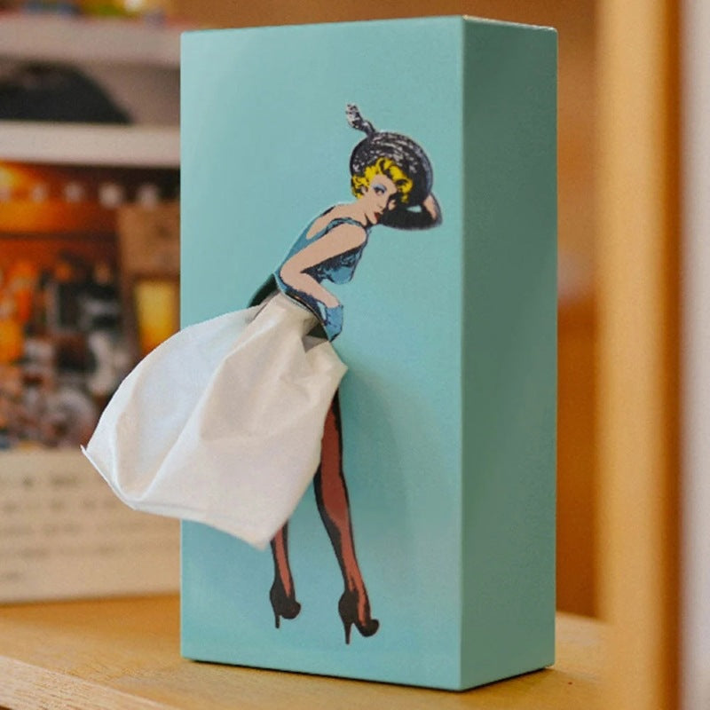 Flying Skirt Tissue Box