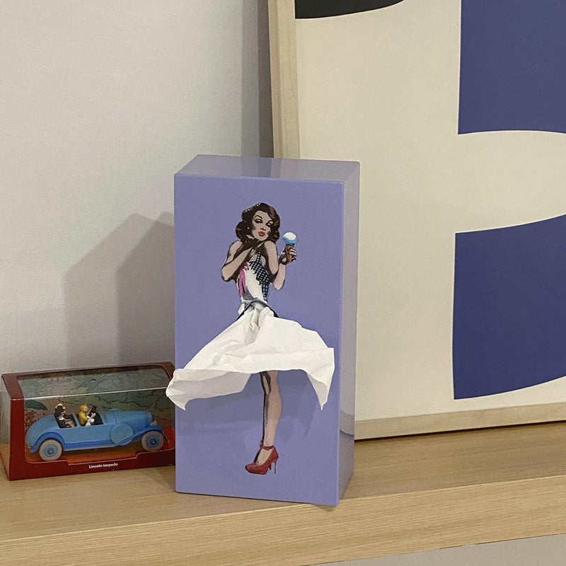 Flying Skirt Tissue Box