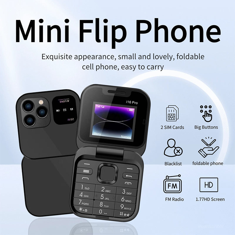 New Folding Flip Button Mobile Phone