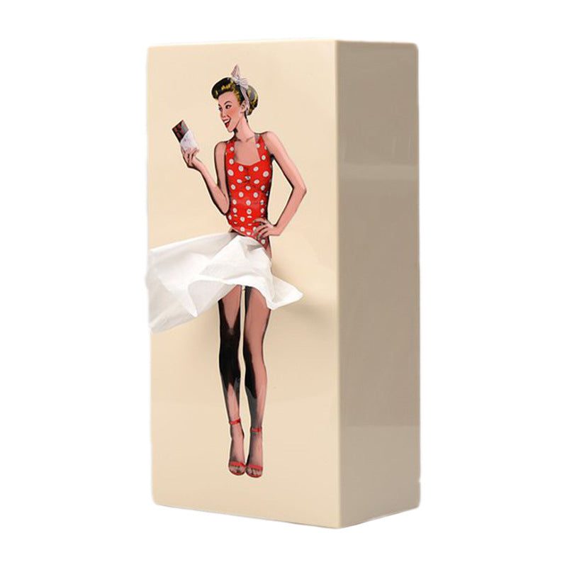 Flying Skirt Tissue Box