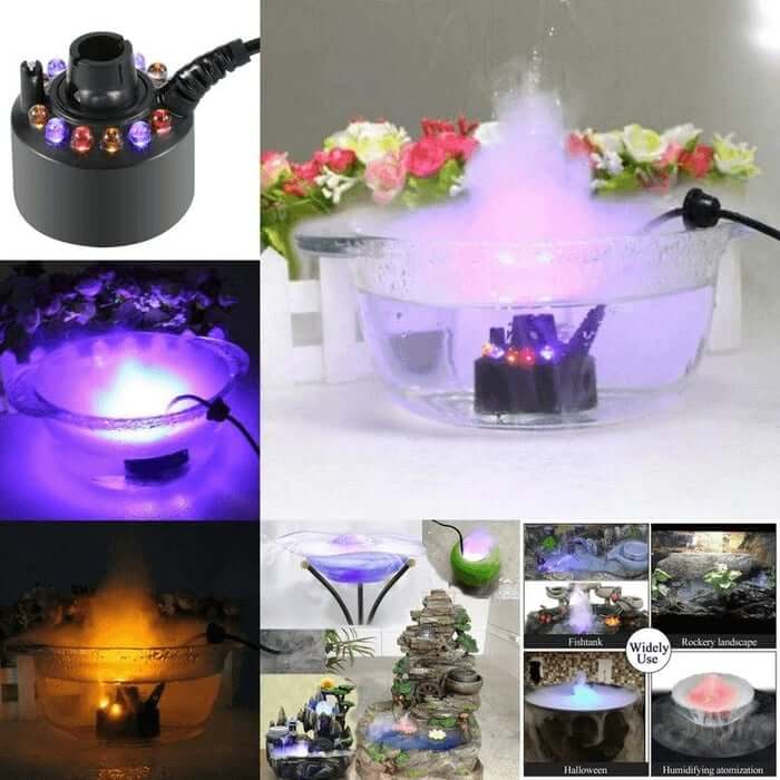 🎃12 LED light Ultrasonic Mist Maker Fogger