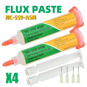 Syringe solder paste