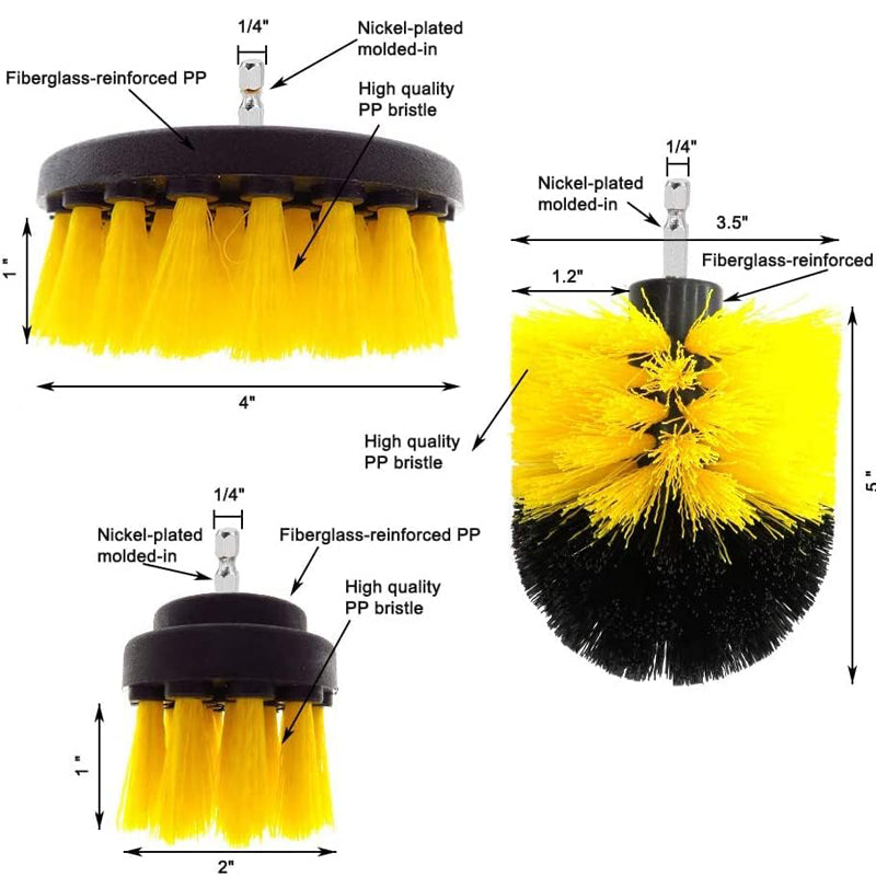 New Electric Drill Cleaning Brush Drill Tool Cleaning Brush Set