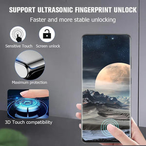 Tempered Glass Screen Protector & Quick Installation Tool For Samsung Galaxy