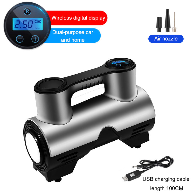 Car Wireless Air Pump High Power Tire Inflator Portable Digital Display Smart