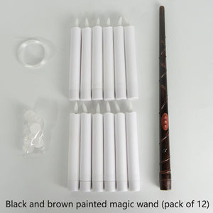 Magic Wand Remote Control Suspended Candle With Fishing Line Hook Halloween Party Decoration