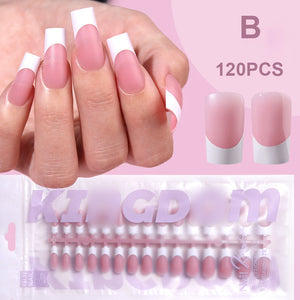 (120PCS)New Exquisite False Nails Seamless Removable False Nail Patches Wearable Nails