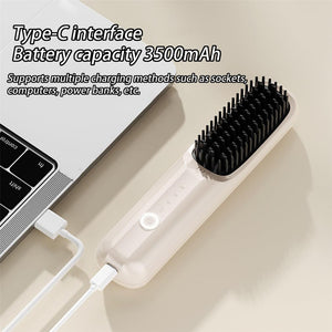 Cordless Hair Straightener Brush