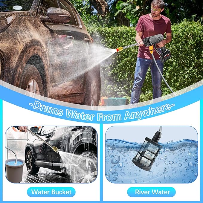 🔥2024 HOT SALE🔥Cordless Portable High Pressure Spray Water Gun