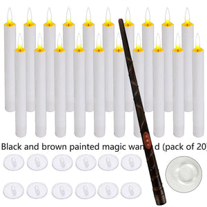 Magic Wand Remote Control Suspended Candle With Fishing Line Hook Halloween Party Decoration