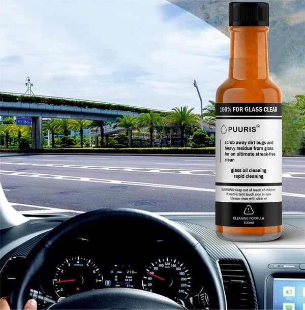 Ultimate Car Glass Cleaning Agent - Powerful Stain Remover