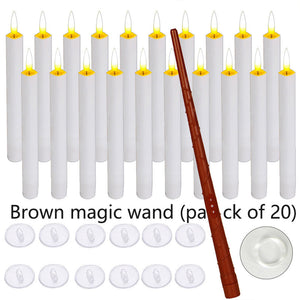 Magic Wand Remote Control Suspended Candle With Fishing Line Hook Halloween Party Decoration