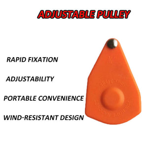 Adjustable Pulley for Tent Height Control in Outdoor Camping