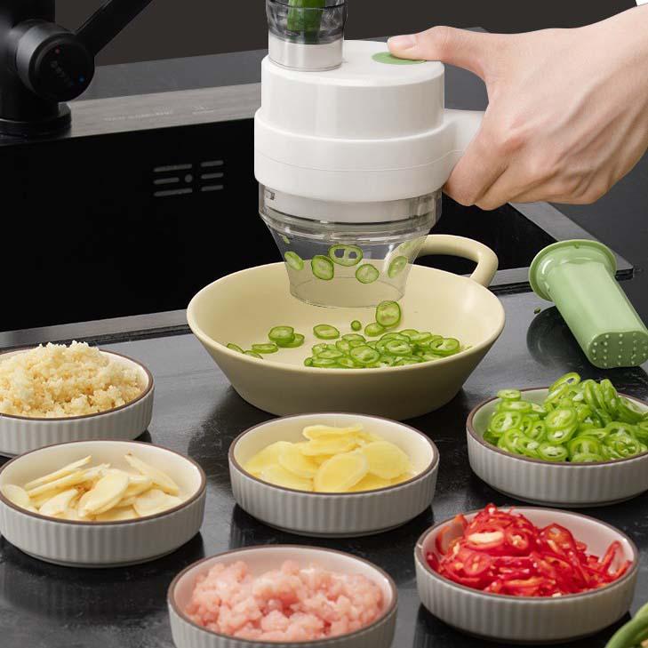 🔥BIG SALE 50% OFF🔥Multifunctional Handheld Electric Vegetable Cutter Set