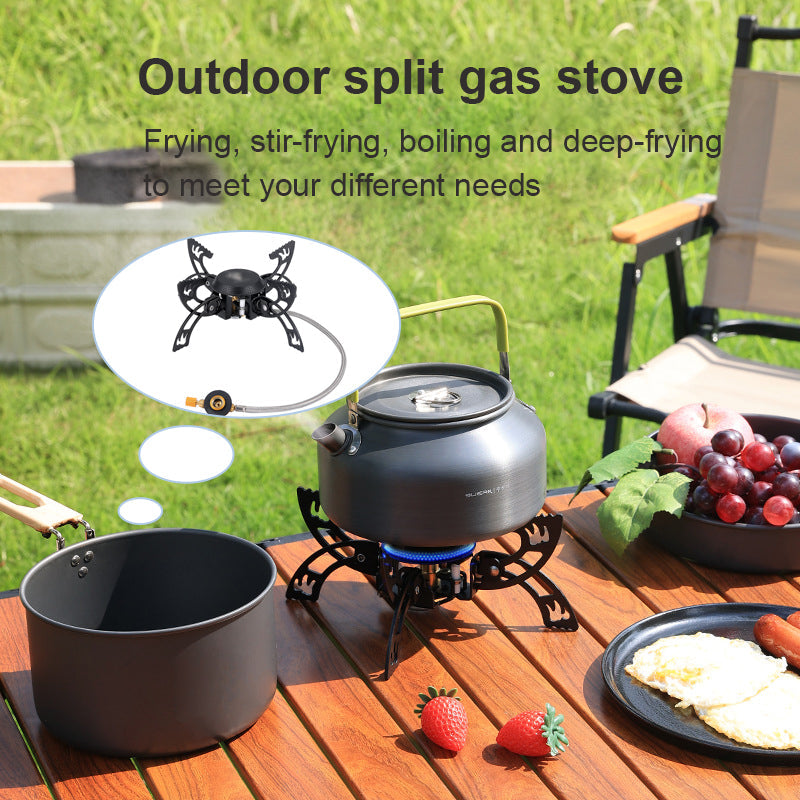 Outdoor Split Gas Stove Camping Portable Windproof Tea Stove