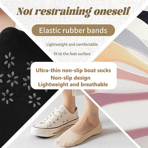 💕Summer Women's Thin Shallow Invisible Ultra-thin Non-slip Boat Socks