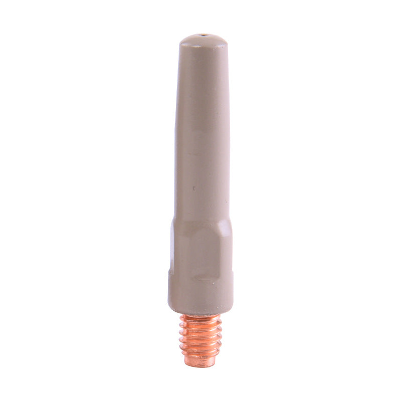 Conductive welding nozzle (non-stick welding slag)