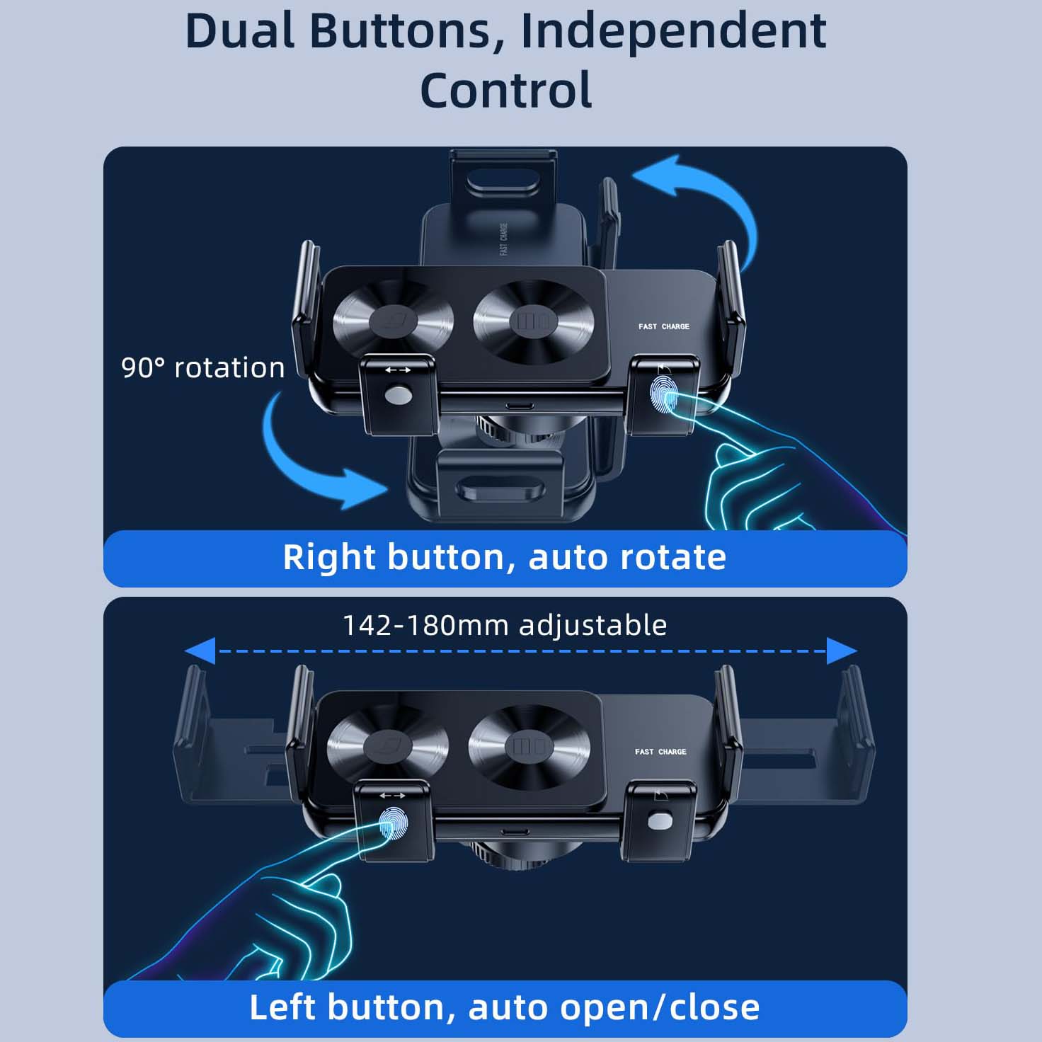 Car Phone Holder Wireless Charger