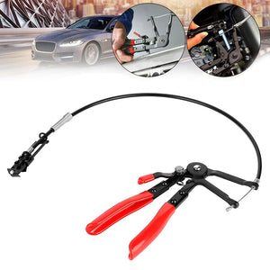 Curvable car water pipe fixture pliers with electric wire pliers