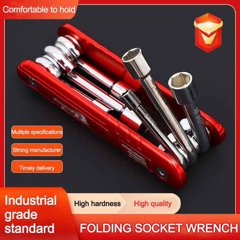 Folding Socket Wrench Household Universal Disassembly Tool Combination Set