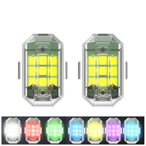 High Brightness Wireless LED Strobe Light + Remote (7 Light Colors + 30 Light Modes)