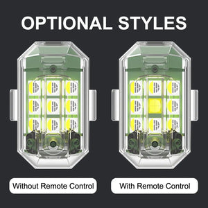 High Brightness Wireless LED Strobe Light + Remote (7 Light Colors + 30 Light Modes)