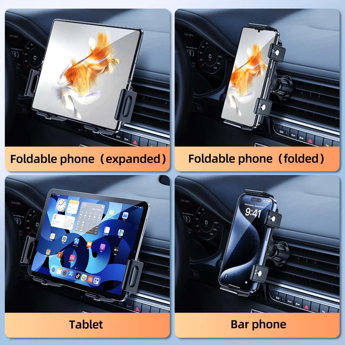 Car Phone Holder Wireless Charger