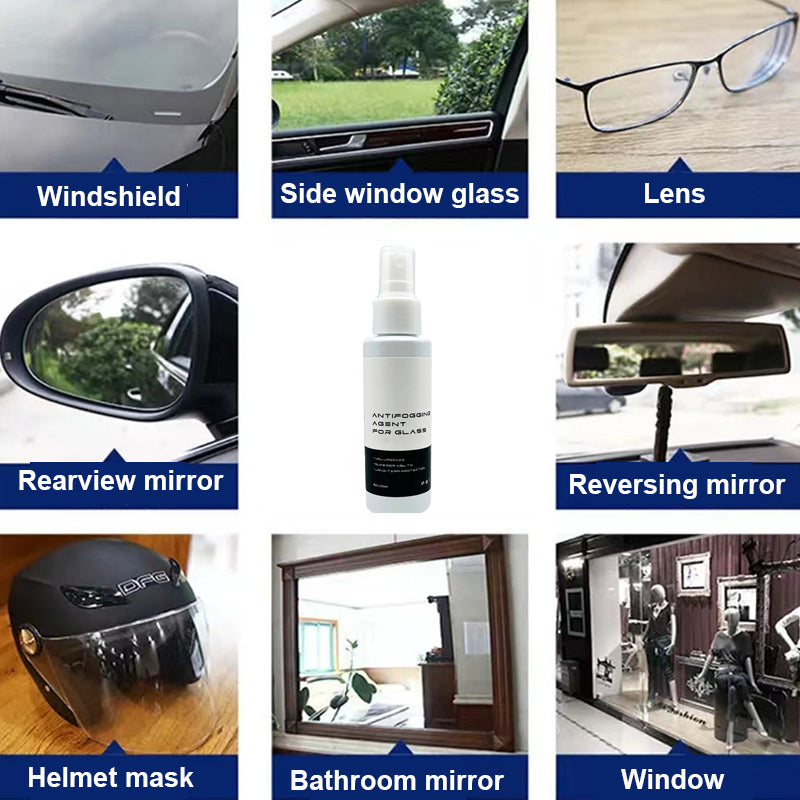 Multifunctional anti-fogging agent for automobile glass