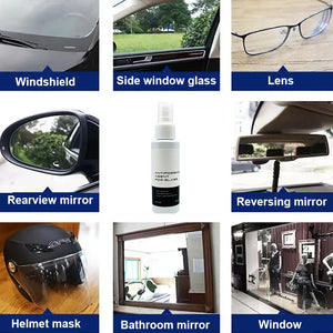 Multifunctional anti-fogging agent for automobile glass