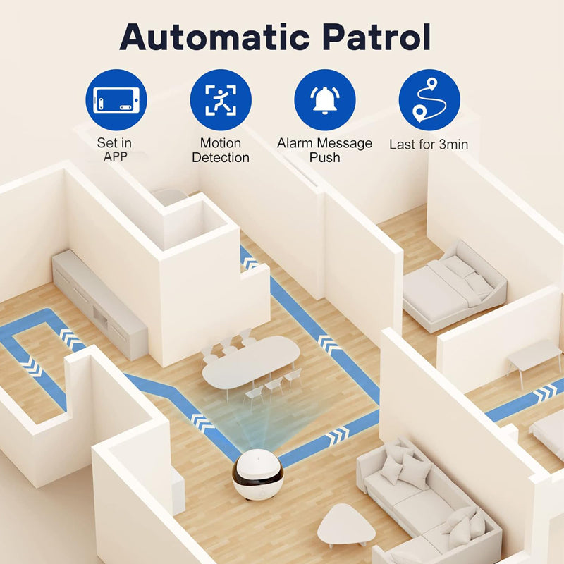 Smart Home Mobile Surveillance Robot Camera