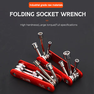 Folding Socket Wrench Household Universal Disassembly Tool Combination Set