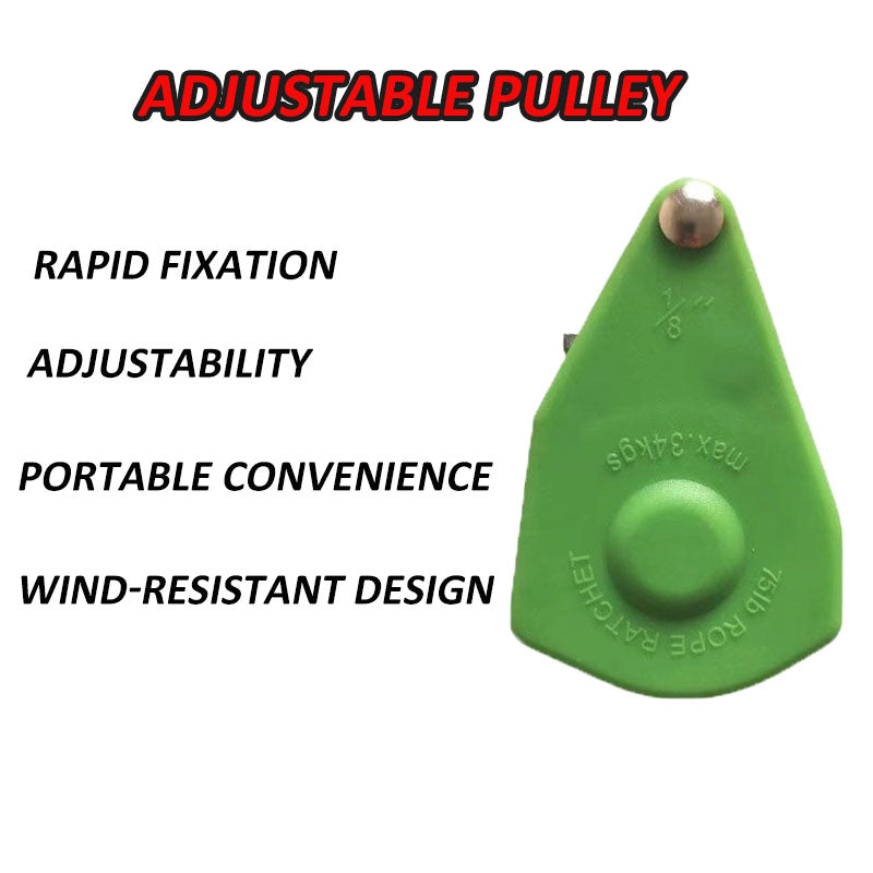 Adjustable Pulley for Tent Height Control in Outdoor Camping