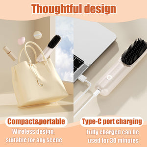 Cordless Hair Straightener Brush