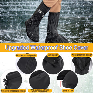 Rainproof And Waterproof Shoe Covers For Outdoor Cycling