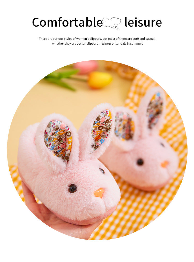 Children's Autumn And Winter Cotton Slippers