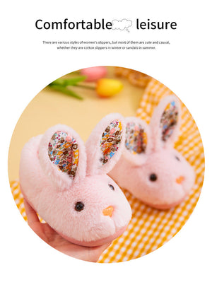 Children's Autumn And Winter Cotton Slippers