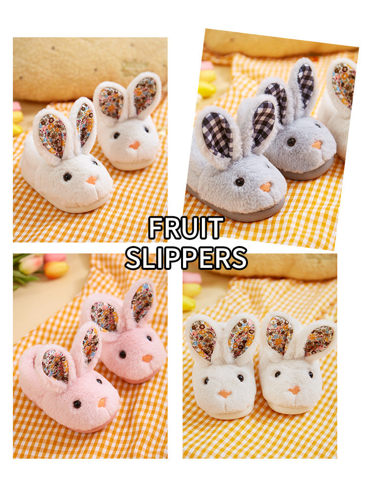 Children's Autumn And Winter Cotton Slippers