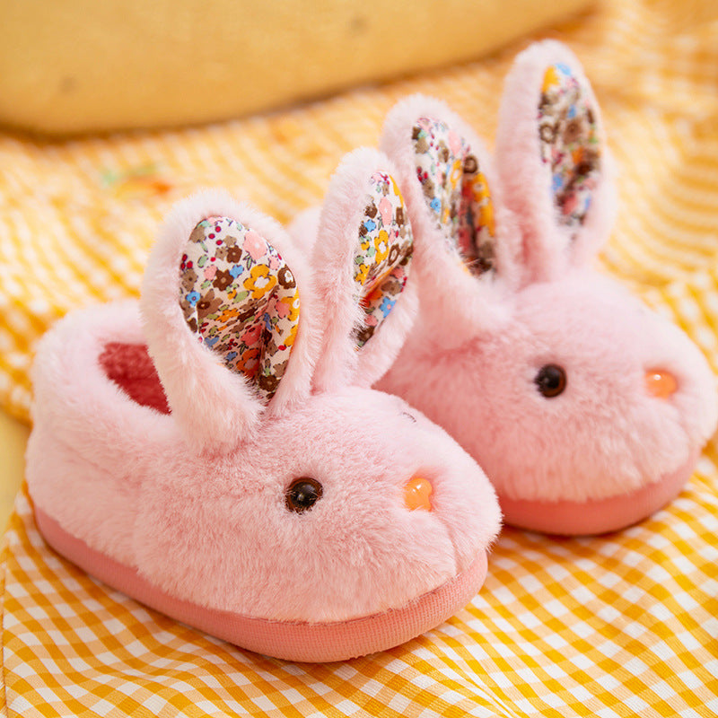 Children's Autumn And Winter Cotton Slippers