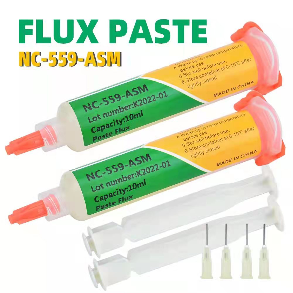 Syringe solder paste