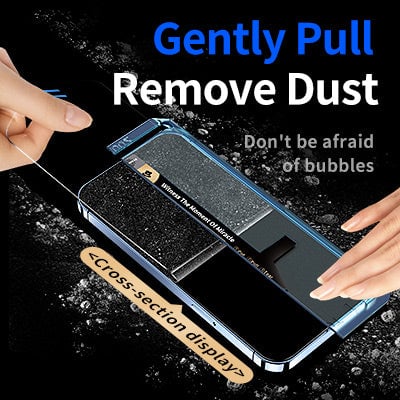 Tempered Glass Screen Protector & Quick Installation Tool For Samsung Galaxy