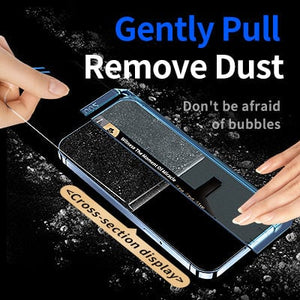 Tempered Glass Screen Protector & Quick Installation Tool For Samsung Galaxy