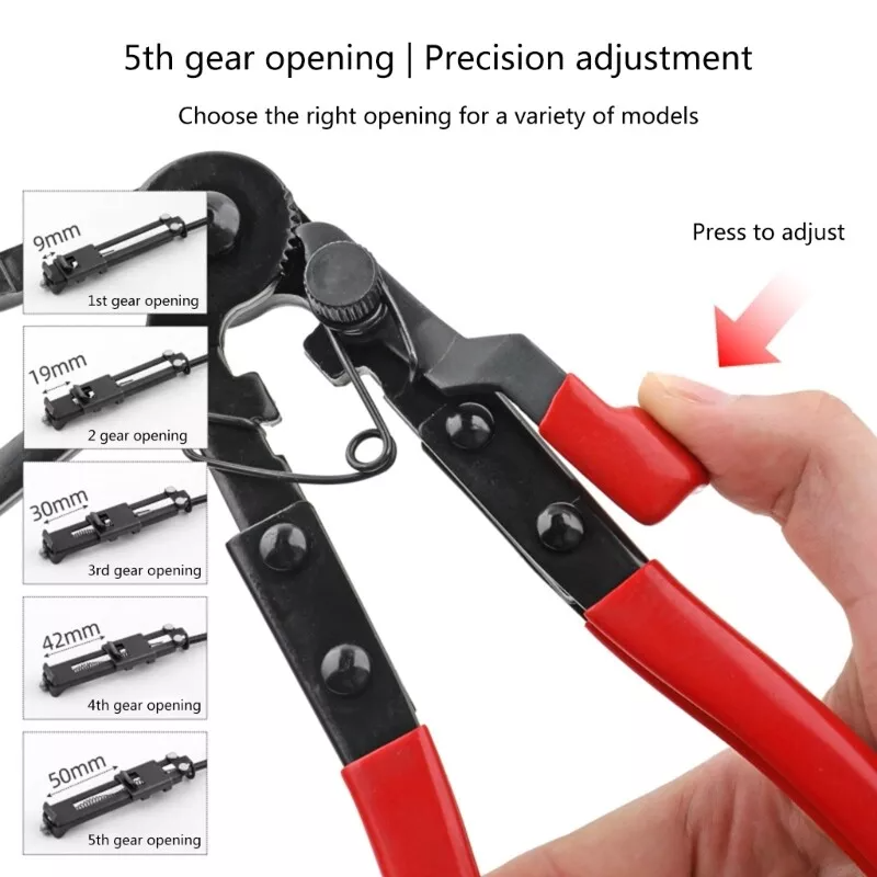 Curvable car water pipe fixture pliers with electric wire pliers