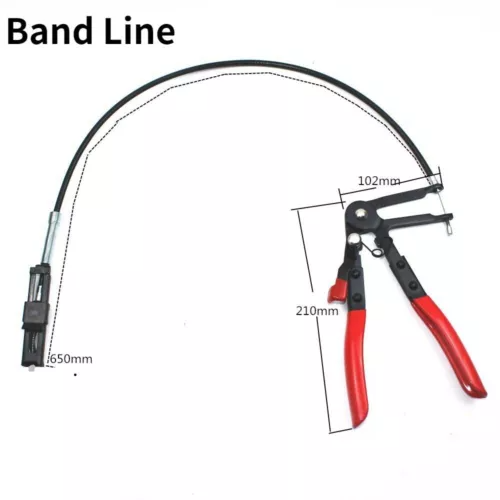 Curvable car water pipe fixture pliers with electric wire pliers