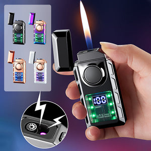 🔥Hot Sale🔥Multi-Functional Dual Flame Lighter with Colored Lights