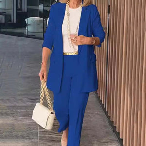 🌷Hot sale 50% off🌷Elegant Women's Two-Piece Suit Set - Blazer and Trousers