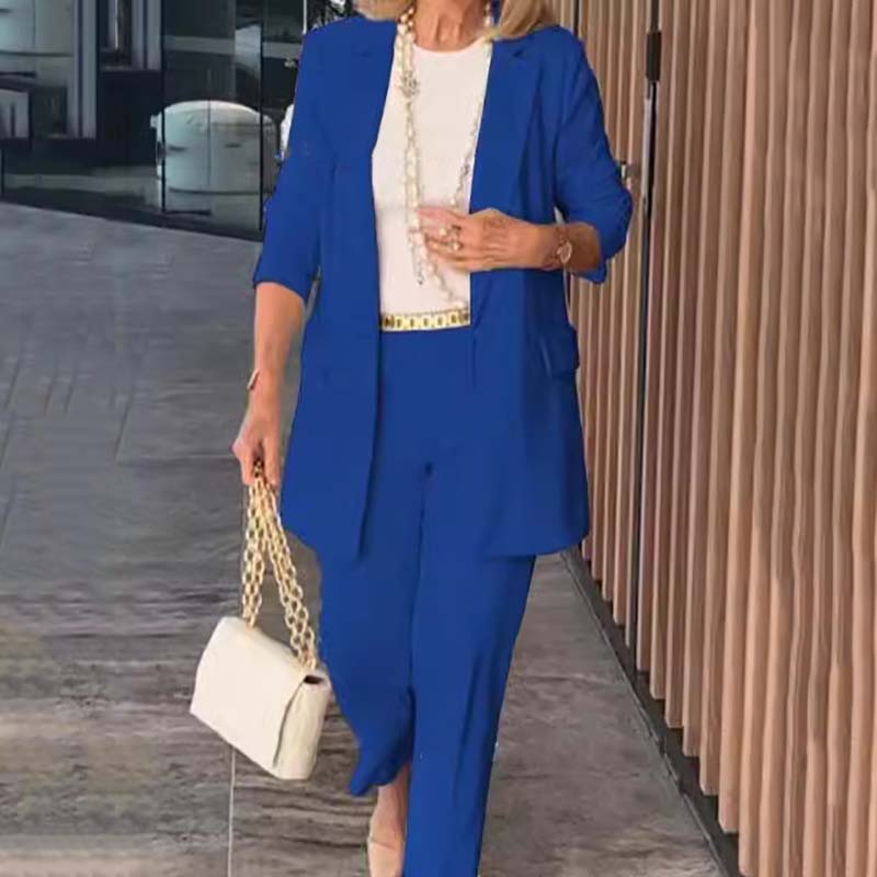 🌷Hot sale 50% off🌷Elegant Women's Two-Piece Suit Set - Blazer and Trousers