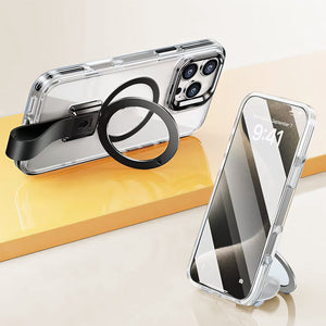 Magnetic Phone Case with Finger Strap & Stand